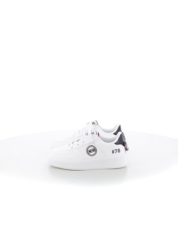 Sneakers con strappi bambino ENRICO COVERI SPORTSWEAR CKS4143C00 bianco blu | Costa Superstore