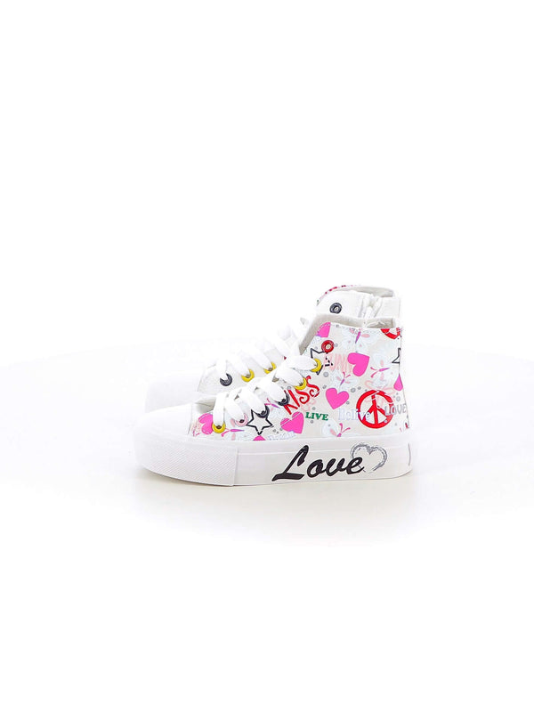 Sneakers in tela bambina LOVE DETAILS 155-623 multicolor | Costa Superstore