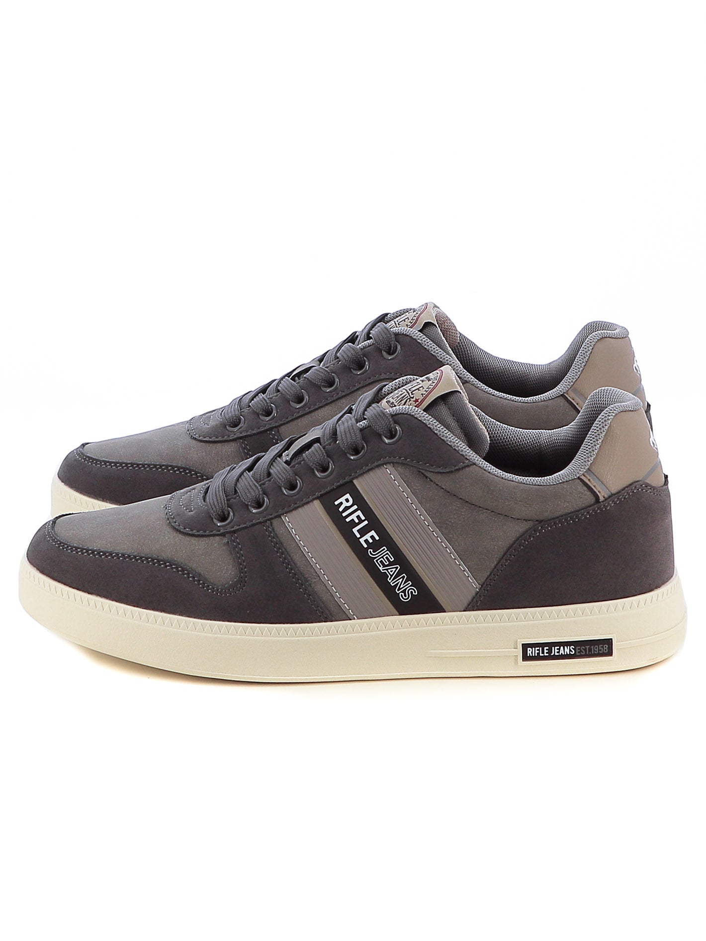 Rifle Sneakers Grigio Scuro Sneakers Stringate Uomo RIFLE