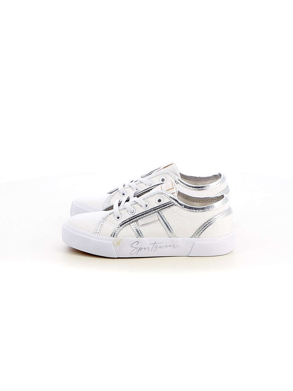 Sneakers in tela basse bambina ENRICO COVERI SPORTSWEAR CKG316319 bianco | Costa Superstore