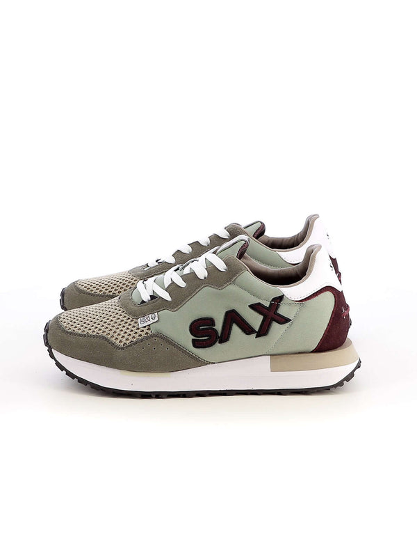 Sneakers stringate uomo SAX SAM315067 verde scuro | Costa Superstore
