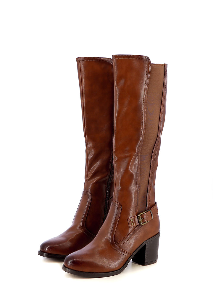 Stivali alti donna EVA RINALDI H016-24 cuoio | Costa Superstore