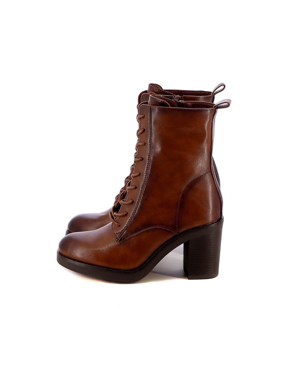 Stivaletti stringati donna EVA RINALDI H23762-10 cuoio | Costa Superstore