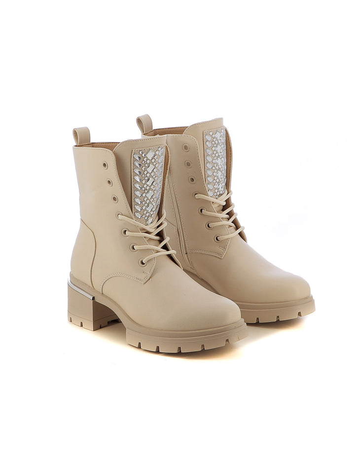 Anfibi donna MINU RQ22-22B beige chiaro | Costa Superstore