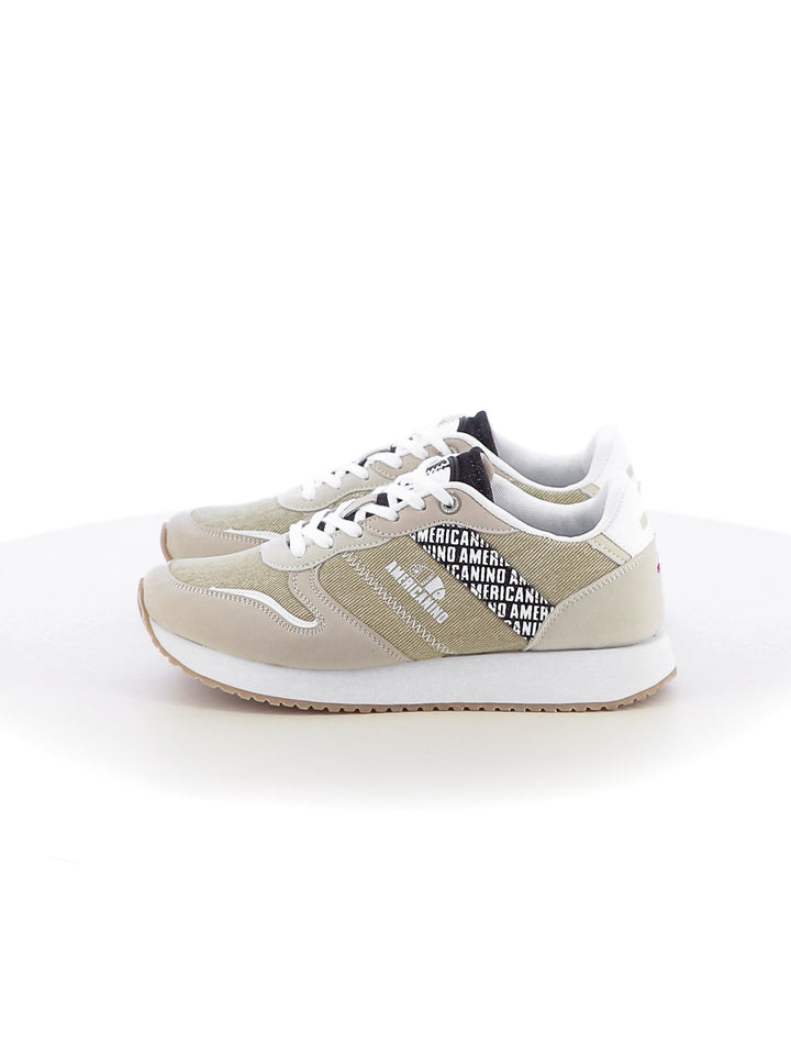 Sneakers stringate uomo AMERICANINO AMM413X15 beige chiaro | Costa Superstore