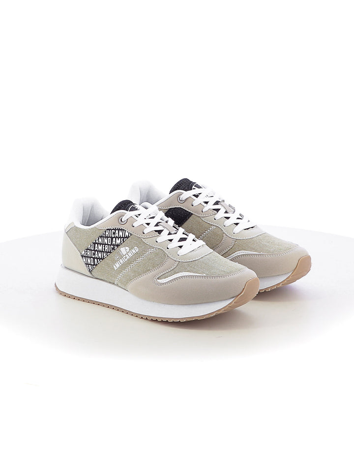 Sneakers stringate uomo AMERICANINO AMM413X15 beige chiaro | Costa Superstore