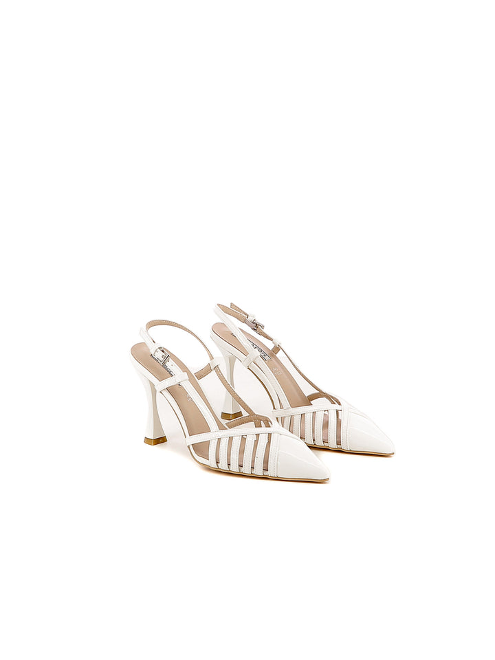 Décolleté slingback donna CARLA COTE K3367 bianco | Costa Superstore