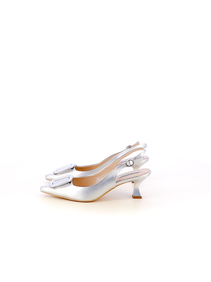 Décolleté slingback donna CARLA COTE K3382 argento | Costa Superstore