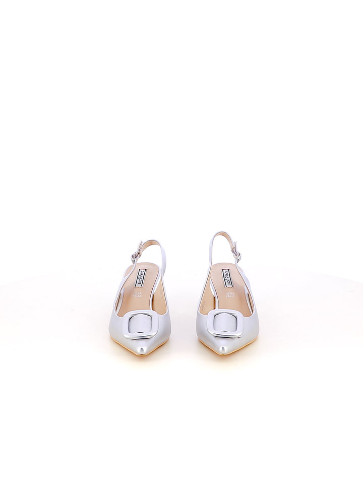 Décolleté slingback donna CARLA COTE K3382 argento | Costa Superstore