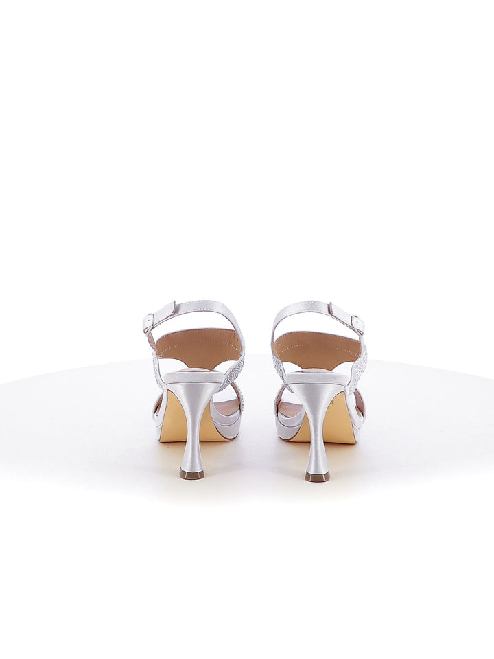 Sandali con t-strap donna CARLA COTE S2882 argento | Costa Superstore
