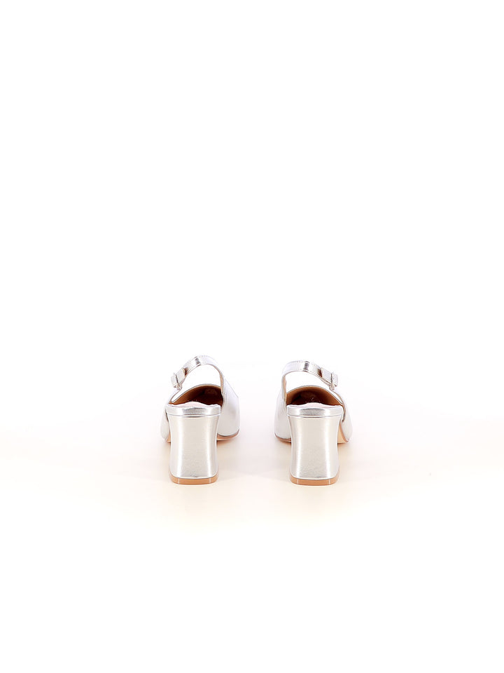 Décolleté slingback donna CARLA COTE ZM9639-1 argento | Costa Superstore
