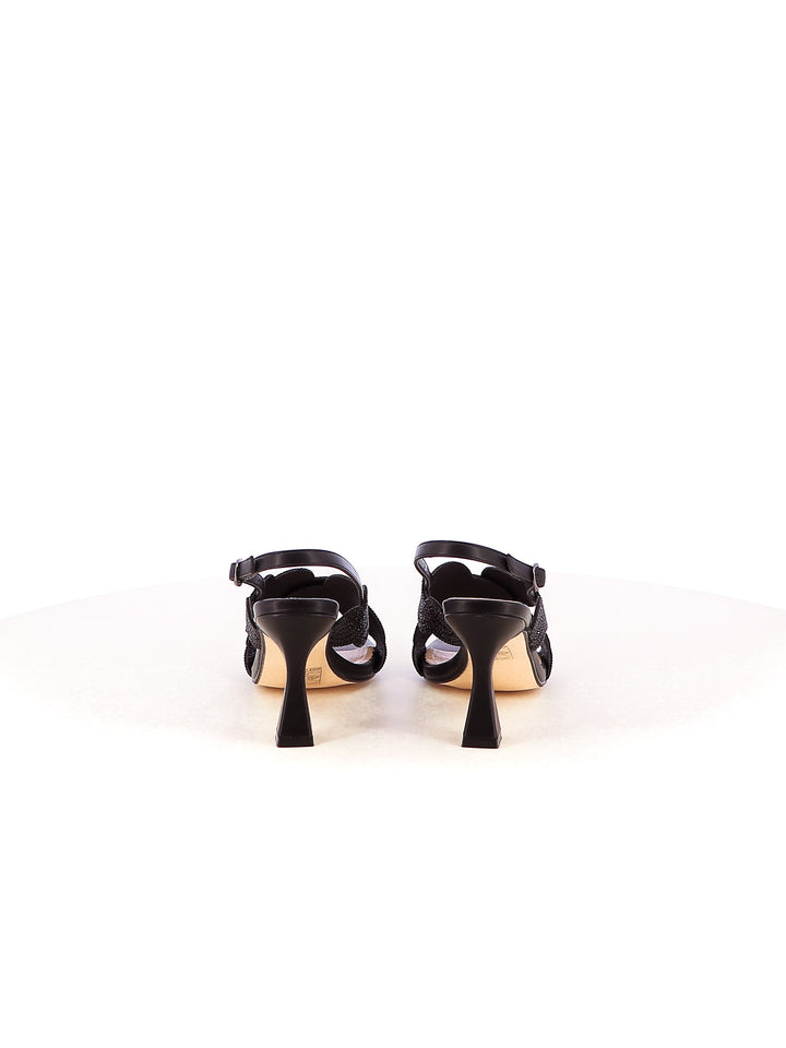 Sandali con cross-strap donna CARLA COTE ZM9707 nero | Costa Superstore