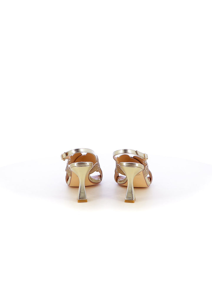 Sandali con cross-strap donna CARLA COTE ZM9707 oro | Costa Superstore