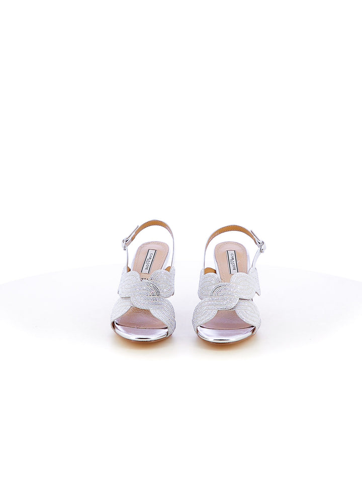 Sandali con cross-strap donna CARLA COTE ZM9707 argento | Costa Superstore