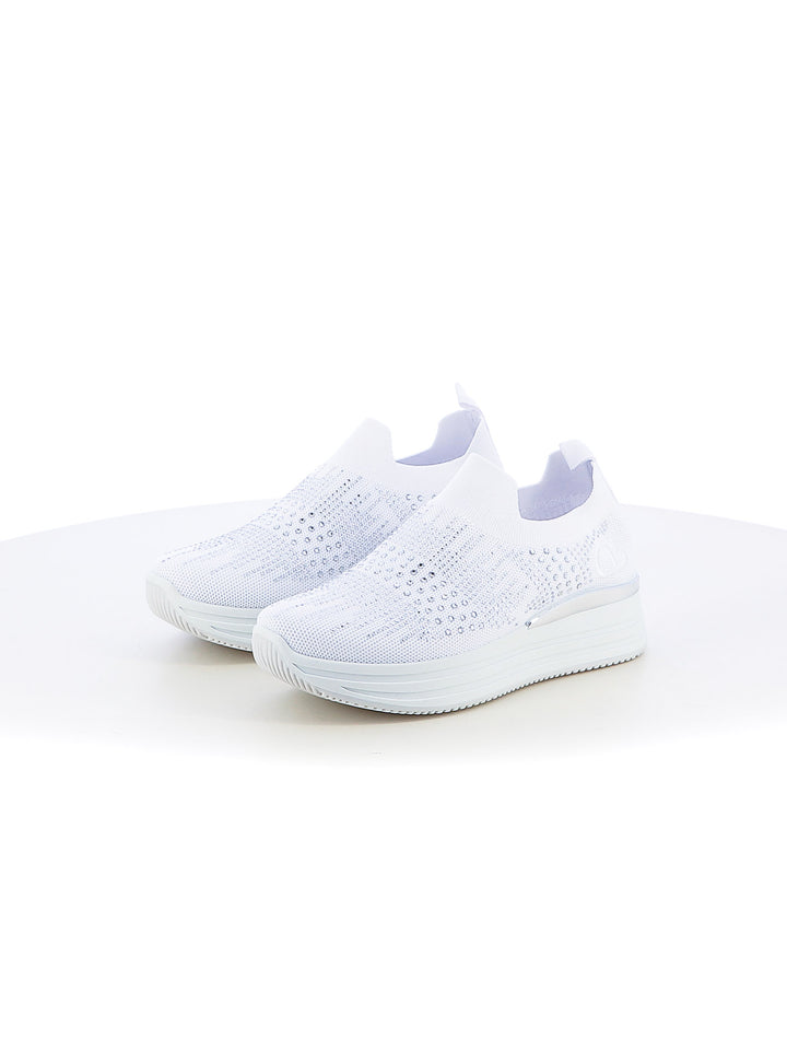 Sneakers calzino donna COTTON BELT CBW4165A38 bianco | Costa Superstore