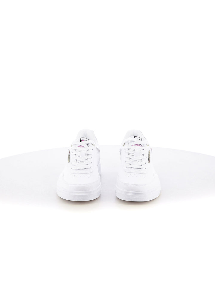 Sneakers stringate donna ENRICO COVERI SPORTSWEAR CSW414208 bianco oro | Costa Superstore