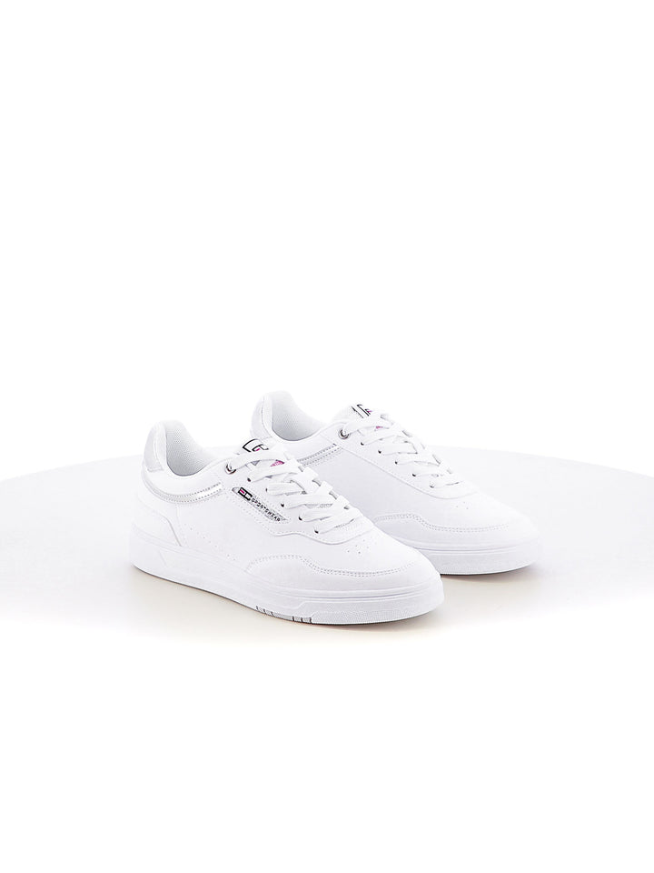 Sneakers stringate donna ENRICO COVERI SPORTSWEAR CSW414208 bianco argento | Costa Superstore