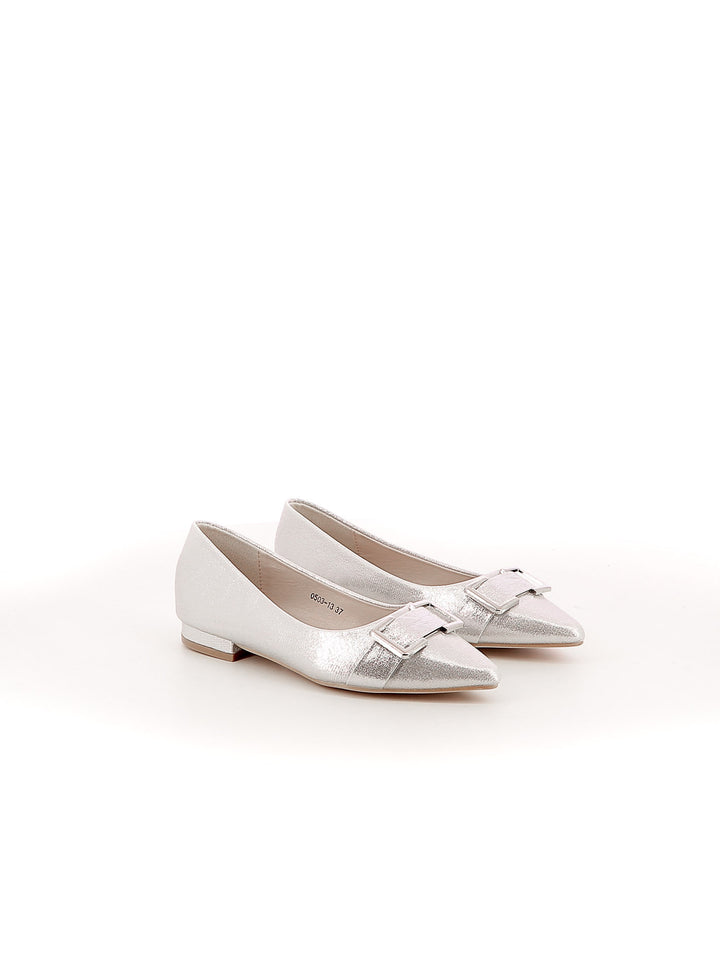 Ballerine a punta donna EVA RINALDI 0503-13 argento | Costa Superstore