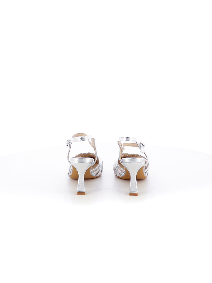 Décolleté slingback donna EVA RINALDI 23A16R-46 argento | Costa Superstore