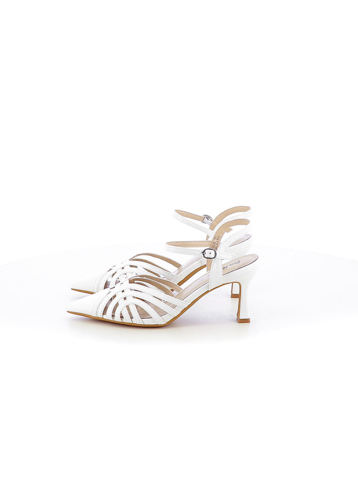 Décolleté slingback donna EVA RINALDI 23A16R-46 bianco | Costa Superstore