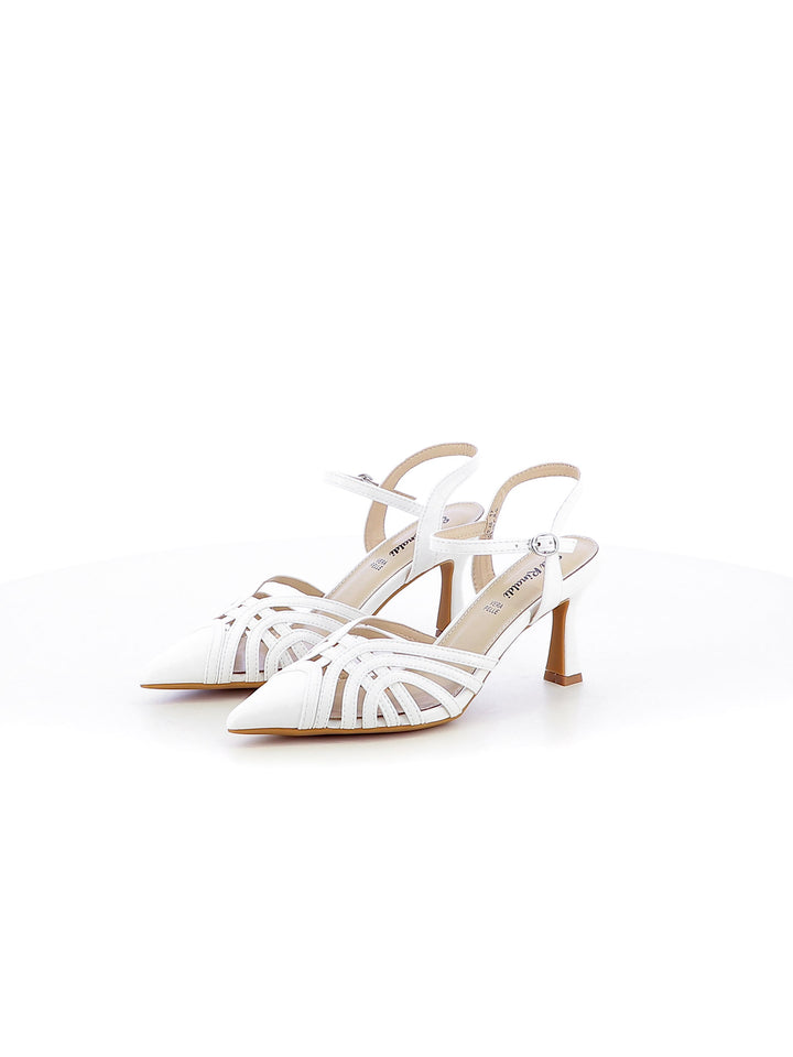 Décolleté slingback donna EVA RINALDI 23A16R-46 bianco | Costa Superstore