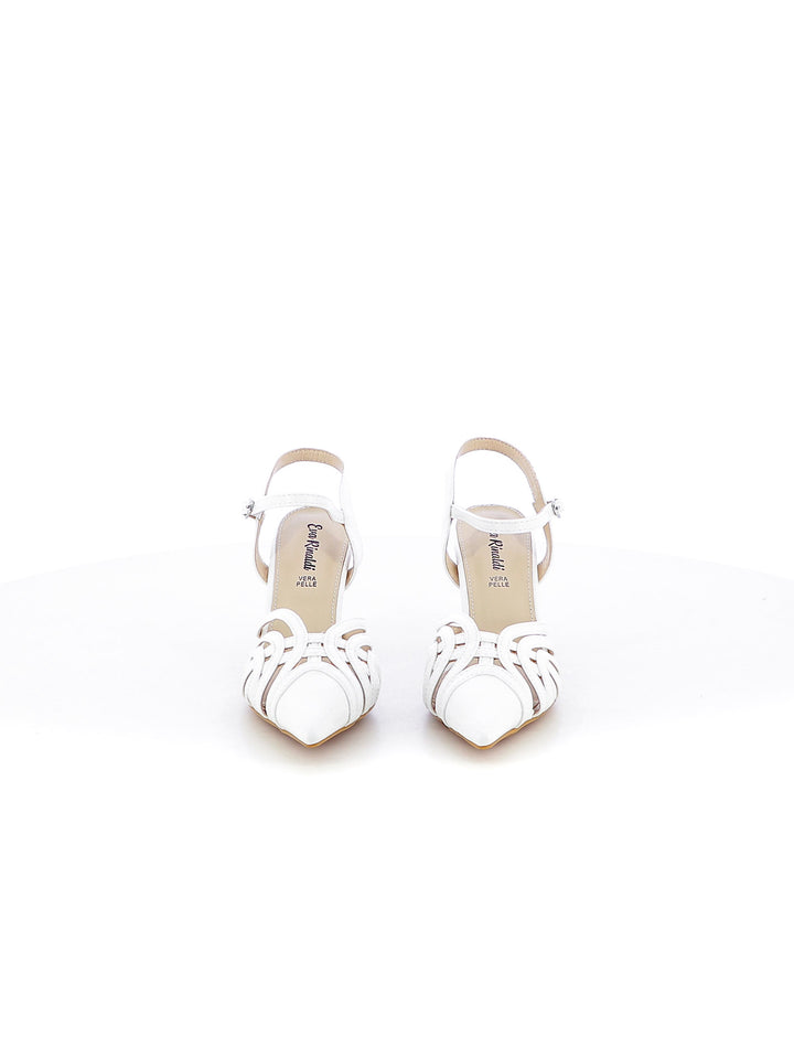 Décolleté slingback donna EVA RINALDI 23A16R-46 bianco | Costa Superstore