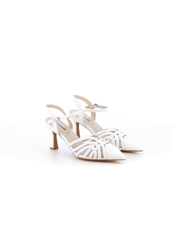 Décolleté slingback donna EVA RINALDI 23A16R-46 bianco | Costa Superstore