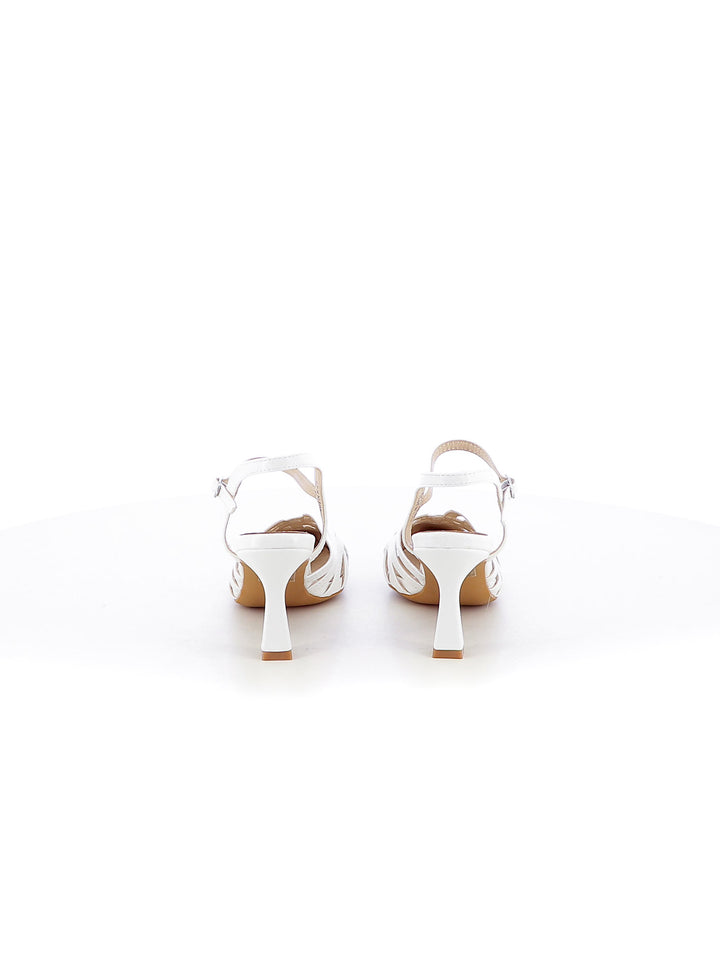 Décolleté slingback donna EVA RINALDI 23A16R-46 bianco | Costa Superstore