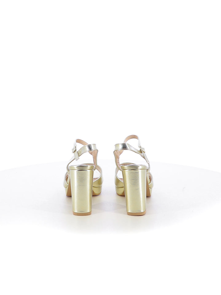 Sandali con cinturino donna EVA RINALDI 2450-6 oro | Costa Superstore