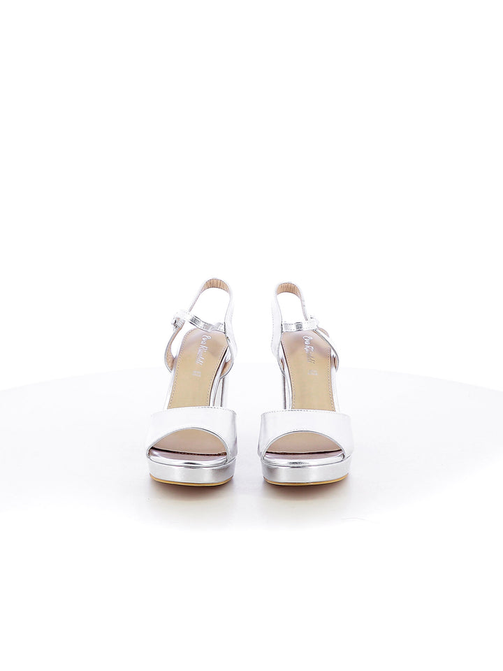 Sandali con cinturino donna EVA RINALDI 2450-6 argento | Costa Superstore