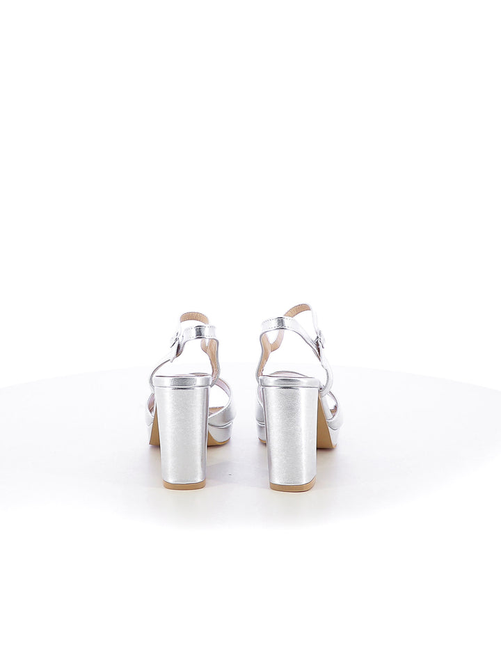 Sandali con cinturino donna EVA RINALDI 2450-6 argento | Costa Superstore