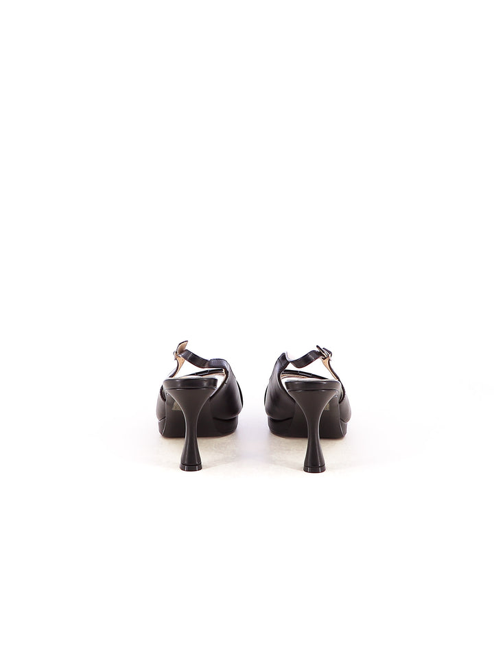 Sandali slingback donna EVA RINALDI 6150-1 nero | Costa Superstore