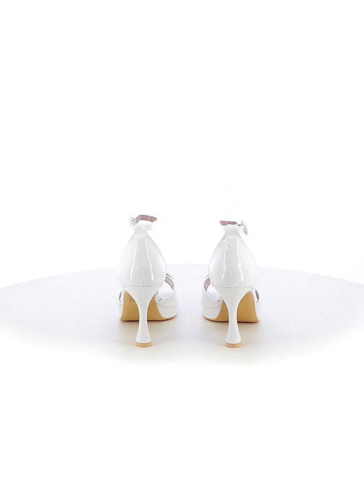 Sandali con cinturino donna EVA RINALDI 6150-3 bianco | Costa Superstore