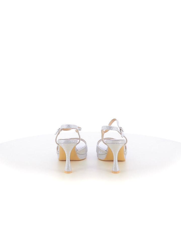 Sandali con cinturino donna EVA RINALDI 6150-6 argento | Costa Superstore