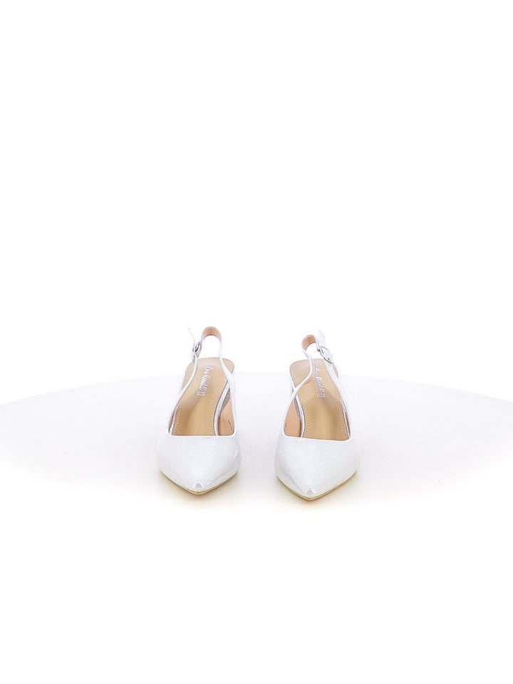 Décolleté slingback donna EVA RINALDI 707-3 argento | Costa Superstore