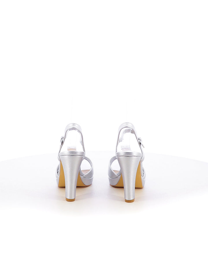 Sandali con cinturino donna EVA RINALDI GH-001 argento | Costa Superstore