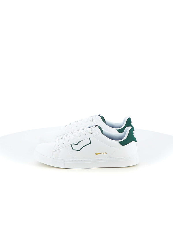 Sneakers stringate uomo GAS GAM414030 bianco verde | Costa Superstore