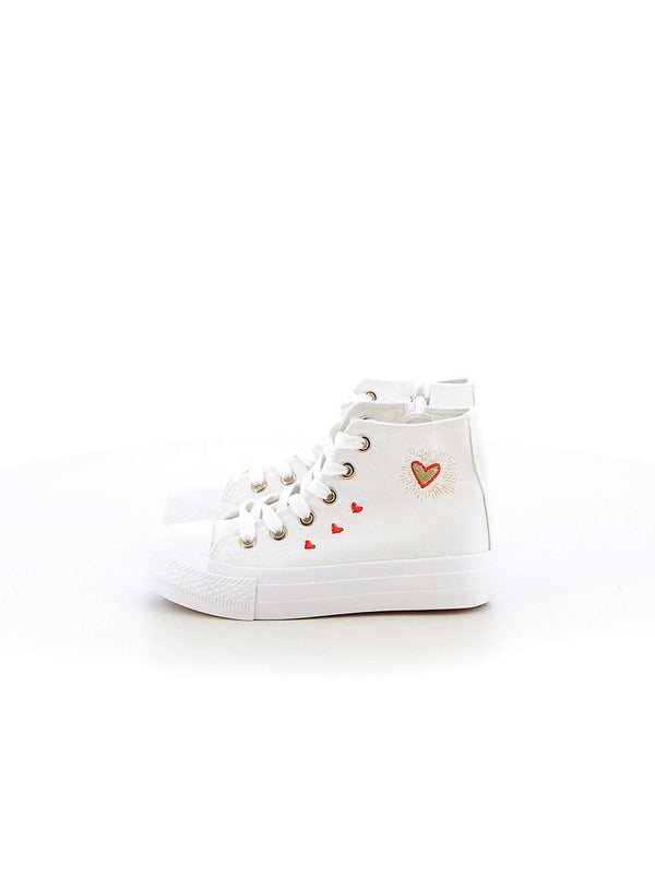 Sneakers in tela bambina JEK JO E107 bianco | Costa Superstore