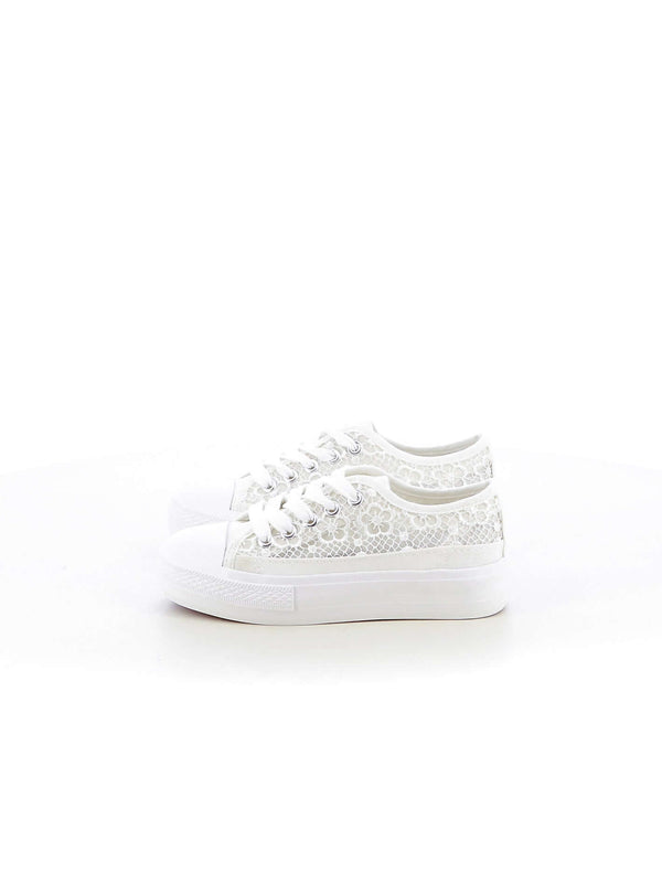 Sneakers in tela bambina JEK JO E111 bianco | Costa Superstore
