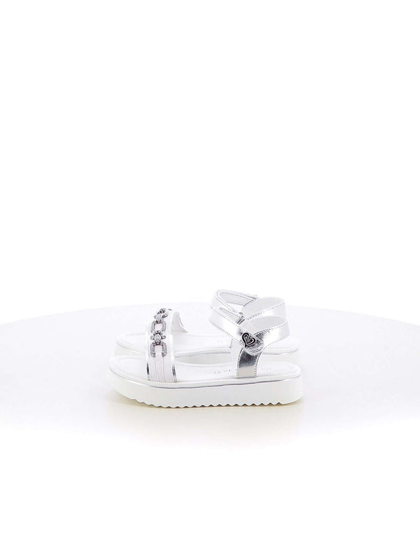 Sandaletti bambina JEK JO E539 bianco argento | Costa Superstore