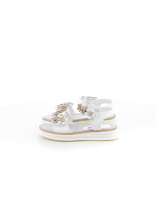 Sandaletti bambina LOVE DETAILS 285-721 bianco oro | Costa Superstore