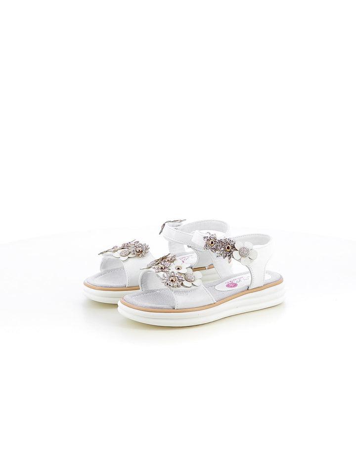 Sandaletti bambina LOVE DETAILS 285-721 bianco oro | Costa Superstore