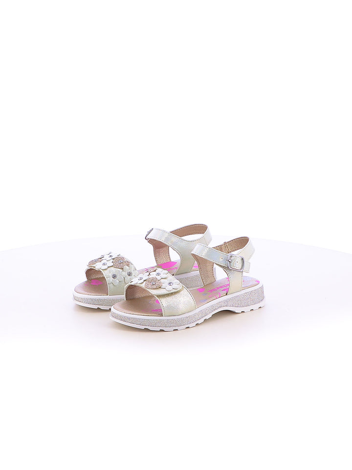 Sandaletti bambina MELANIA SM23101A bianco oro | Costa Superstore