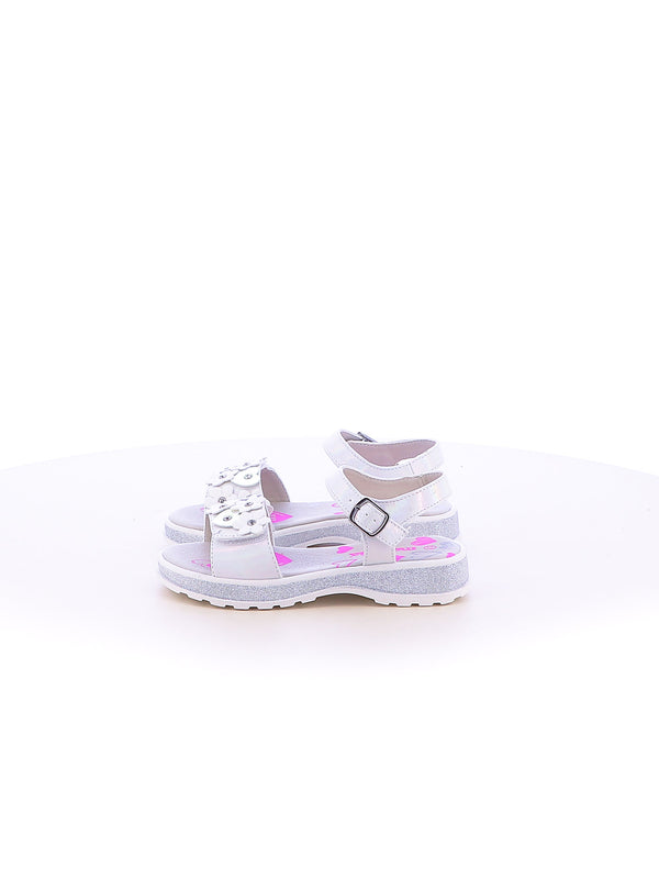 Sandaletti bambina MELANIA SM23101A bianco argento | Costa Superstore