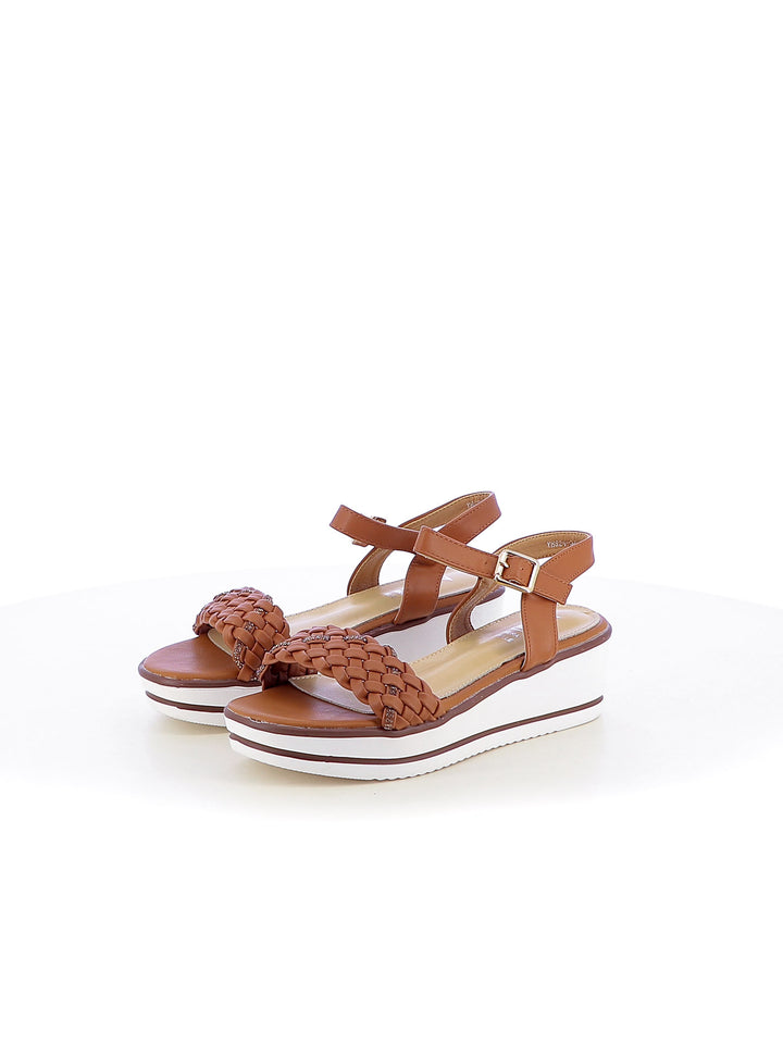 Sandali con cinturino donna MINU YHS24-3C cuoio | Costa Superstore