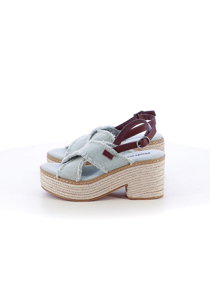 Sandali con cross-strap donna REFRESH 171596 azzurro | Costa Superstore