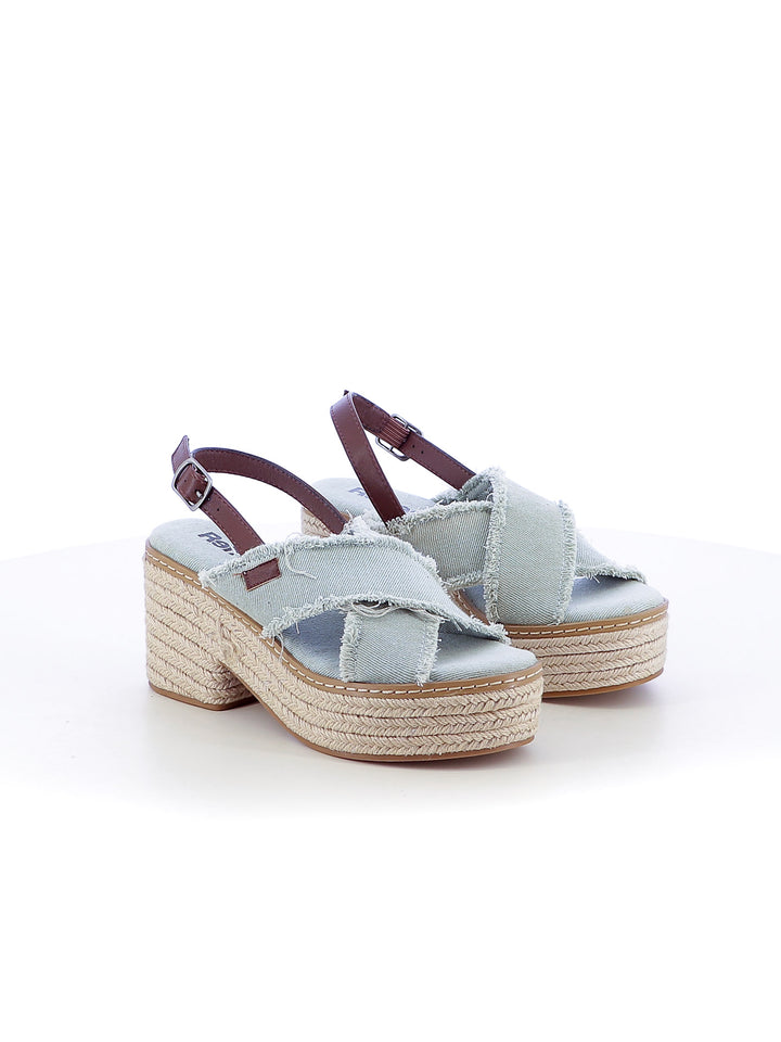 Sandali con cross-strap donna REFRESH 171596 azzurro | Costa Superstore