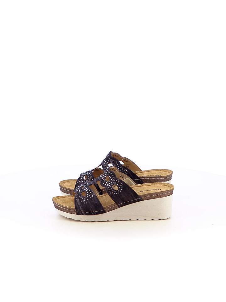Ciabatte comfort donna RIPOSELLA MATILDE WA00BX nero | Costa Superstore
