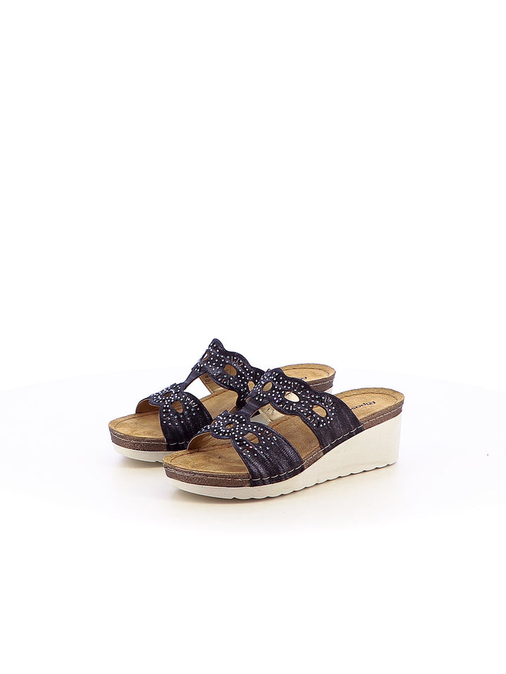 Ciabatte comfort donna RIPOSELLA MATILDE WA00BX nero | Costa Superstore