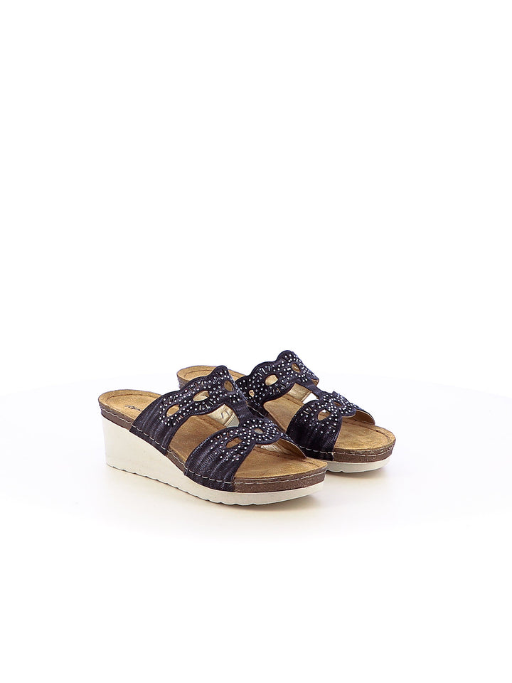 Ciabatte comfort donna RIPOSELLA MATILDE WA00BX nero | Costa Superstore